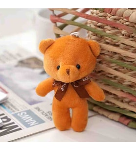 Wolawood Peluş Ayıcık Anahtarlık – Yumoş Mini Sevimli Çanta Süsü, Tatlı ve Şirin Aksesuar, Yumuşak Peluş Oyuncak Anahtarlık Hediyelik
