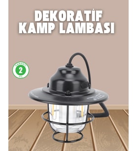 Dekoratif Ve Fonksiyonel Taşınabilir Kamp Gece Lambası