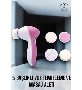 Taşınabilir Yüz Temizleme Cihazı Masaj Peeling Temizlik 5 Başlıklı