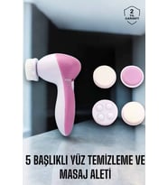 Taşınabilir Yüz Temizleme Cihazı Masaj Peeling Temizlik 5 Başlıklı