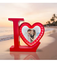 KALP LOVE FOTOĞRAFLI KIRMIZI SİHİRLİ AYNA