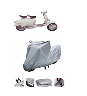 Lambretta Innocenti  Gri Motosiklet Brandası ARKA ÇANTA UYUMLU DEĞİLDİR