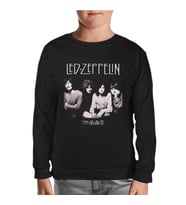 Led Zeppelin - Grup Siyah Çocuk Sweatshirt