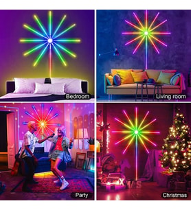 115CM Çap Animasyonlu RGB Yıldız Kayar Led Işık 5V USB Girişli Sese DUYARLI