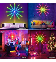 115CM Çap Animasyonlu RGB Yıldız Kayar Led Işık 5V USB Girişli Sese DUYARLI