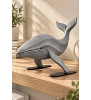 Balina Dekoratif Biblo - 22cm Büyük Boy