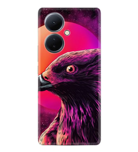 Vivo V29 Lite Kılıf Silikon Desen Özel Seri Red Eagle 1752