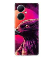 Vivo V29 Lite Kılıf Silikon Desen Özel Seri Red Eagle 1752