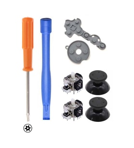 XBOX 360 Analog Motor Topuz İç Lastik T8 Tornavida Ayırıcı Tamir Seti 2+2 Siyah Yedek Parça