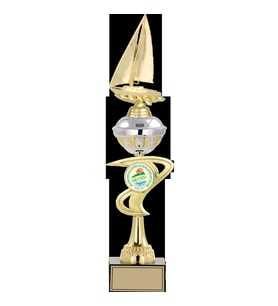 ODAK KUPA - Figürlü Kupalar - Yelken Figürlü Kupalar FG-065 B - 49 cm
