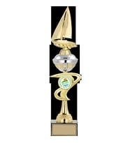 ODAK KUPA - Figürlü Kupalar - Yelken Figürlü Kupalar FG-065 B - 49 cm