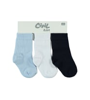 Civil Baby Erkek Bebek 3'lü Çorap Set 6-18 Ay Lacivert