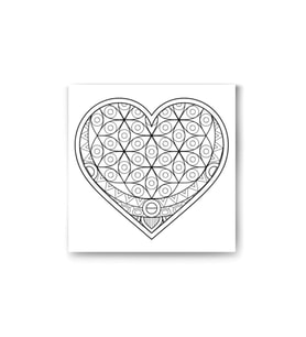 DBSanatevi Mandala Kalp Tablo 35 X 35 Cm