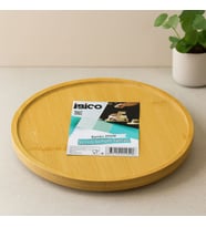 Bambu Yuvarlak Sunum Tepsisi 24.5 cm Ayaklı