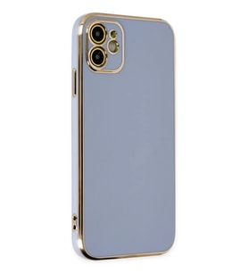 Mey İthalat® iPhone 12 Kılıf Volet Silikon - Mavi