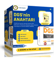 2025 DGS’nin ANAHTARI Hazırlık Seti (TEK Kitap ve Denemeler)