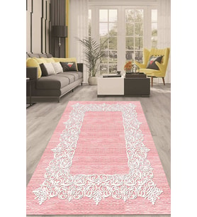 Dijital Kaymaz Taban Yıkanabilir Modern Renkli Salon Halısı Mutfak Halısı Yolluk ND-HT-1034 (Çok Renkli)