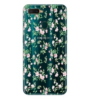 Oppo A5S/AX7/A12 Uyumlu Çiçek Desenli Şeffaf Telefon Kılıfı