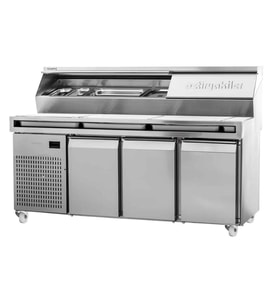 Öztiryakiler Make Up Pizza Hazırlık Dolabı, 180x80 Cm, Önü Telli