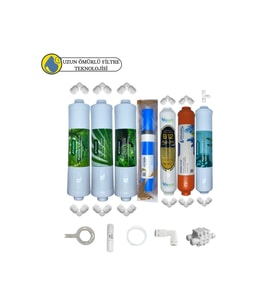 Puricom Kapalı kasa su arıtma Sertifikalı 7li B12alkali+ Vontron Helixfil Yüksek Tds mebran  mineral