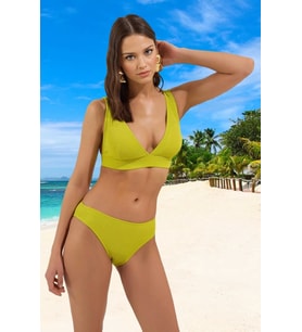 Tasarım Bikini Takımı UV Korumalı Esnek Kumaş Ergonomik Kesim Yaz Koleksiyonu Hızlı Kuruyan