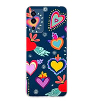 PrintiFy Oppo A55 4G ile Uyumlu Retro Color 3  Kamera Korumalı Şeffaf  Kılıf