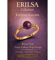 Sertifikalı Boyun Fıtığı Enerji Frekans Denge Yüzüğü – Kırmızı Kuvars Ayarlamalı Gold İnce Koç Aslan (Çok Renkli)