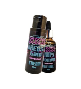Breast Gain 60 ml Kadınlara Özel Şekillendirme Memlift Bakım Kremi+ Kadınlara Özel Damla