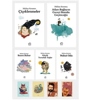 MELİSA KESMEZ TÜM SET KİTAPLARI - Çiçeklenmeler - Küçük Yuvarlak Taşlar - Nohut Oda (4 NOT DEFTERLİ) (Renksiz)