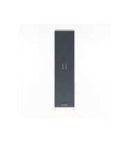 Hyperion Dolap 6 Raflı Tek Çekmeceli 2 Kapaklı 60x44x243 Aytaşı-Antrasit