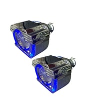 2.5 İNÇ DÜZ Bİ XENON MERCEK KESİK U MAVİ ANGELLI KAPAK SET