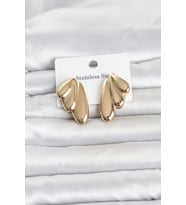 316L Çelik Gold Renk Vintage Kadın Küpe