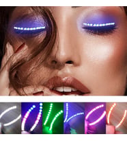 Led Kirpik Işıklı Kirpik Yeşil Renk
