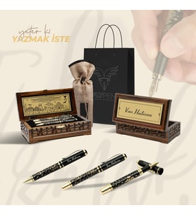 FLYPEN Van Hediyelik Kalem Seti (Tükenmez, Roller ve Dolma Kalem)