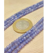 Tanzanit Taşı Rondela Faset Kesim Dizi 2.5*3.5mm (45926)