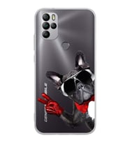 PrintiFy GM 21 Pro New Edition ile Uyumlu 1mm Slim Fit Köpek 2 050e Baskılı Silikon Şeffaf Kılıf