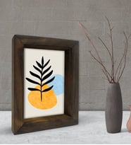 BK Gift Dekoratif Doğal Masif Ahşap Çerçeve 15x20cm-45 (Beyaz)