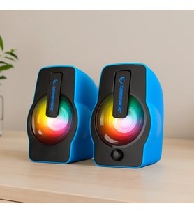 Northcity USB RGB Işıklı 1+1 6W Multimedya Hoparlör Seti