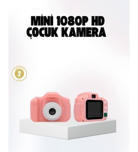 Çocuklar İçin Mini Fotoğraf Makinesi 8MP 1080P Video ve Darbeye Dayanıklı