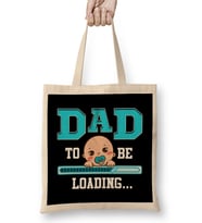 Cute Dad To Be Loading New Father Newborn Baby Bez Çanta Uzun Saplı