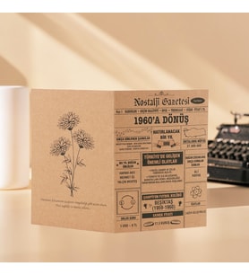 1960 Kraft Kutlama Kartı - Doğum Günü Kartı - Yıl Dönümü Kartı - Nostalji Gazetesi