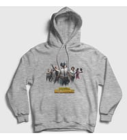 Presmono Unisex Gri Team Pubg Kapüşonlu Sweatshirt 30839tt (Gri)
