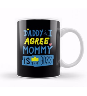 Mom Is The Boss 01 Kupa Bardak Porselen