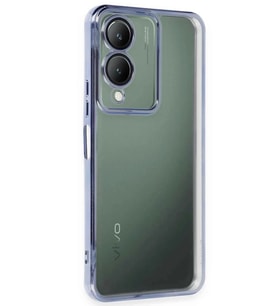 Newface Vivo Y17S Kılıf Razer Lensli Silikon - Açık Mavi