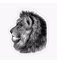 Renkli Aslan Araba Oto Sticker Yapıştırma Etiket 17CM R8