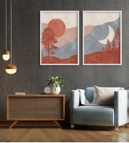 ÖZCANLAR ÇERÇEVE Çerçeveli Çoklu Tablo Çerçeveler Dekorasyon Ev Dekoru Konsept Çerçeve ÖZC-200-40X50