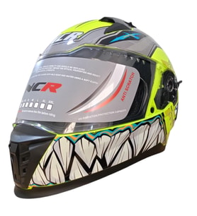 NCR KASK KAPALI VİSÖRLÜ M69 ECE22-06 BELGELİ SARI ROBOTİK DİZAYN