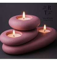 Modern Zen Mumluk 3'lü Set (Lila)
