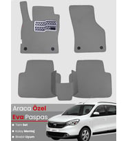 DACİA LODGY 5 KİŞİLİK (2012-2022) Uyumlu EVA Paspas Tam Set–Araca Özel,Su Geçirmez,Kolay Montaj