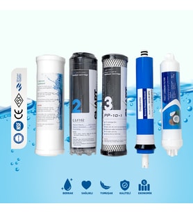 AÇIK KASA SU ARITMA CİHAZI 5 Lİ FİLTRE SETİ